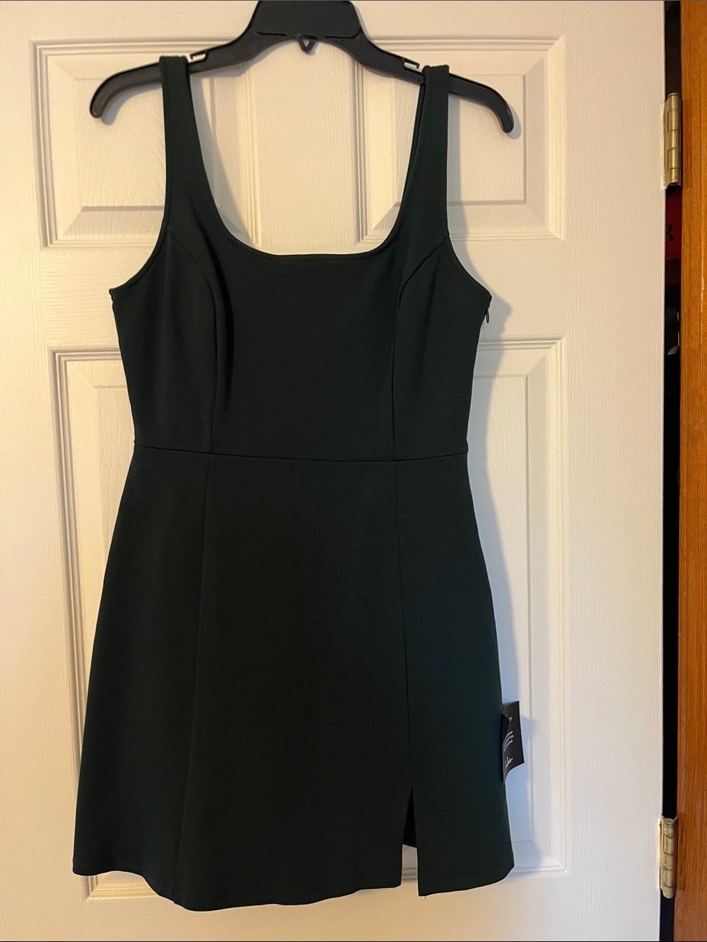NWT! Lulus Sleeveless Square-Neck Dark Green Dress